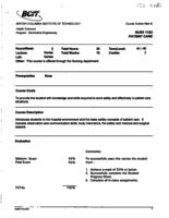NURS 1182 - Patient Care