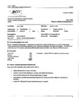 PHYS 3385 - Medical Radiography 3