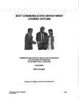 COMM 0003 - Career Explorations in Trades and Technology for Students of English as an Additional Language