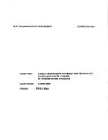 COMM 0003 - Career Explorations in Trades and Technology for Students of English as an Additional Language