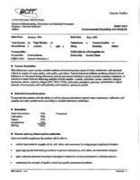 CHSC 3413 - Environmental Sampling and Analysis