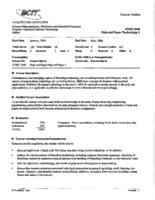 CHSC 4446 - Pulp and Paper Technology 2