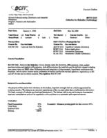 MATH 2342 - Calculus for Robotics Technology