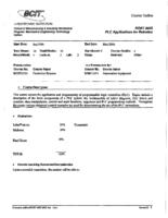 ROBT 4455 - PLC Applications for Robotics