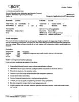 MECH 1171 - Computer Applications and Programming