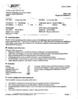 PHYS 1164 - Physics for Robotics 1