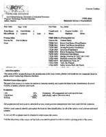 TTED 3040 - Materials Science Foundations