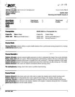 NURS 2000 - Nursing and Health Issues 2