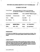 COMM 0003 - Career Explorations in Trades and Technology for Students of English as an Additional Language