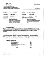 COMM 0004 - Technical Communication Skills for ELA Students