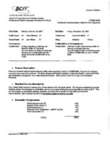 COMM 0004 - Technical Communication Skills for ELA Students