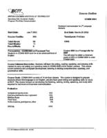 COMM 0004 - Technical Communication for Second Language Students