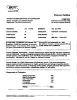 COMM 0004 - Technical Communication Skills for Second Language Students