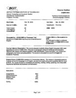 COMM 0004 - Technical Communication for Second-Language Students