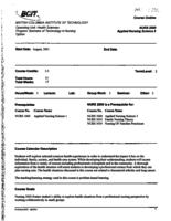NURS 2000 - Applied Nursing Science 2