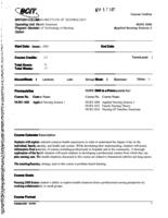 NURS 2000 - Applied Nursing Science 2