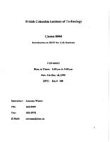 COMM 0004 - Introduction to BCIT for EAL Students