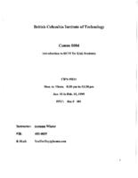 COMM 0004 - Introduction to BCIT for EAL Students