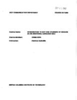COMM 0004 - Introduction to BCIT for EAL Students 