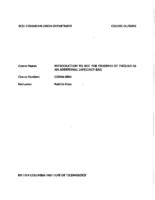COMM 0004 - Introduction to BCIT for EAL Students