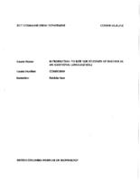 COMM 0004 - Introduction to BCIT for EAL Students