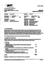 NURS 2000 - Applied Nursing Science 2