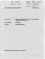 COMM 0005 - Technical English for English as an Additional Language Students