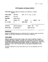 COMM 0005 - Technical English for English as an Additional Language Students
