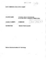 COMM 0005 - Technical English for English as an Additional Language Students