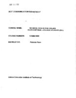 COMM 0005 - Technical English for English as an Additional Language Students