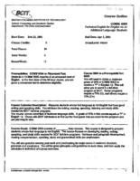 COMM 0005 - Technical English for English as an Additional Language Students