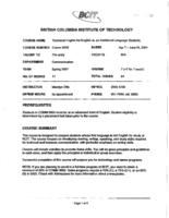 COMM 0005 - Technical English for English as an Additional Language Students