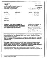 COMM 0005 - Technical English for English as an Additional Language Students