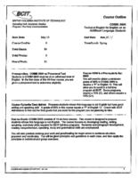 COMM 0005 - Technical English for English as an Additional Language Students