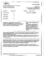 COMM 0005 - Technical English for English as an Additional Language Students
