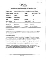 COMM 0005 - Technical English for English as an Additional Language Students