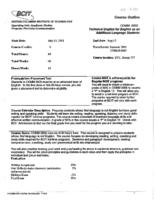 COMM 0005 - Technical English for English as an Additional Language Students