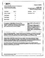 COMM 0005 - Technical English for English as an Additional Language Students