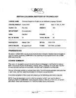 COMM 0005 - Technical English for English as an Additional Language Students
