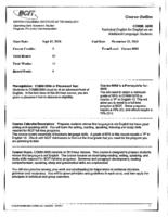 COMM 0005 - Technical English for English as an Additional Language Students