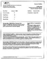 COMM 0005 - Technical English and Learning Skills for Second Language Students
