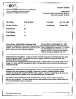 COMM 0005 - Technical English and Learning Skills for Second Language Students
