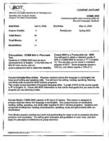COMM 0005 - Technical English and Learning Skills for Second Language Students