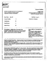 COMM 0005 - Technical English for English as an Additional Language Students