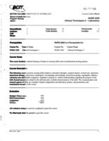 NURS 2020 - Clinical Techniques 2 - Laboratory