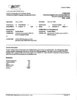 COMM 0005 - Technical English and Learning Skills for Second Language Students