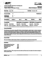 NURS 2020 - Clinical Techniques 2 - Laboratory
