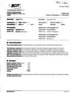 NURS 2020 - Clinical Techniques 2 - Laboratory