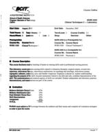 NURS 2020 - Clinical Techniques 2 - Laboratory
