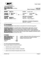 NURS 2020 - Clinical Techniques 2 - Laboratory